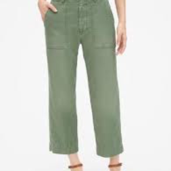 gap high rise straight crop